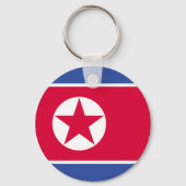 Noord-Koreaanse vlag Sleutelhanger (Voorkant)