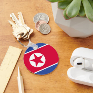 Noord-Koreaanse vlag Sleutelhanger