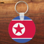Noord-Koreaanse vlag Sleutelhanger (Voorkant)