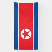 Noord-Koreaanse vlag Spandoek (Verticaal)