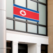 Noord-Koreaanse vlag Spandoek (Buitenkant Gebouw)