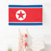 Noord-Koreaanse vlag Spandoek (Insitu)