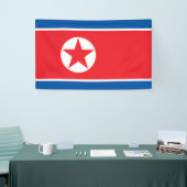Noord-Koreaanse vlag Spandoek (Beurs)