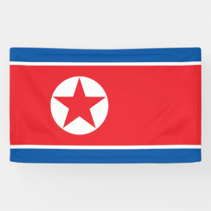 Noord-Koreaanse vlag Spandoek