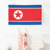 Noord-Koreaanse vlag Spandoek (Insitu)