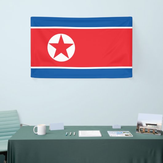Noord-Koreaanse vlag Spandoek (Beurs)