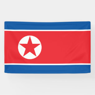Noord-Koreaanse vlag Spandoek