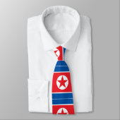 Noord-Koreaanse vlag Stropdas (Gebonden)
