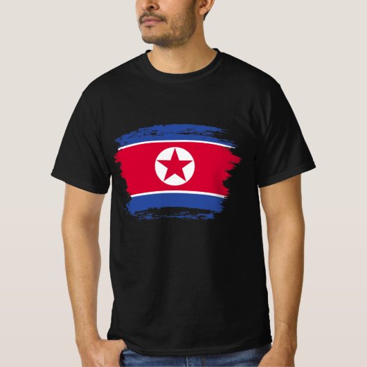 Noord-Koreaanse vlag T-shirt (Voorkant)