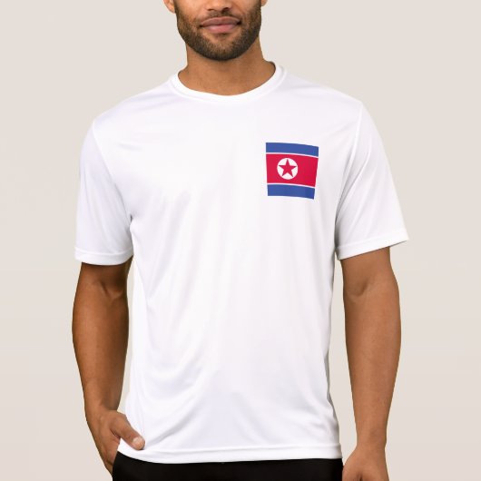 Noord-Koreaanse vlag T-shirt (Voorkant)