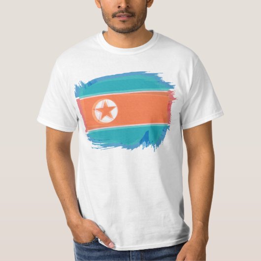 Noord-Koreaanse vlag T-shirt (Voorkant)