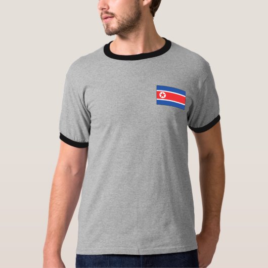 Noord-Koreaanse vlag T-shirts en cadeaus (Voorkant)
