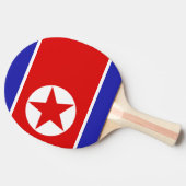 Noord-Koreaanse vlag Tafeltennisbatje (Zijkant)