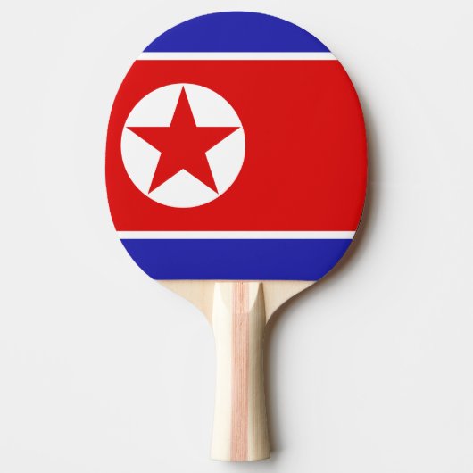 Noord-Koreaanse vlag Tafeltennisbatje (Voorkant)