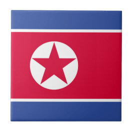 Noord-Koreaanse vlag Tegeltje