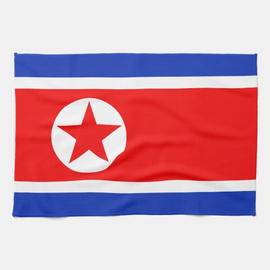 Noord-Koreaanse vlag Theedoek (Horizontaal)