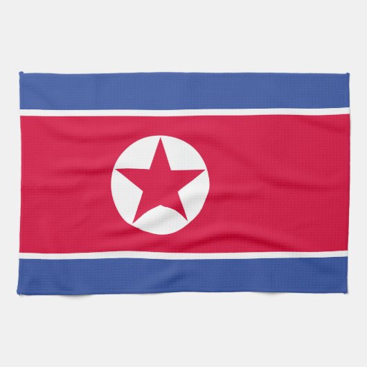 Noord-Koreaanse vlag Theedoek (Horizontaal)