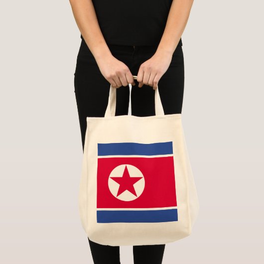 Noord-Koreaanse vlag Tote Bag (Voorkant (product))