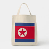 Noord-Koreaanse vlag Tote Bag (Achterkant)