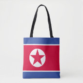 Noord-Koreaanse vlag Tote Bag (Voorkant)