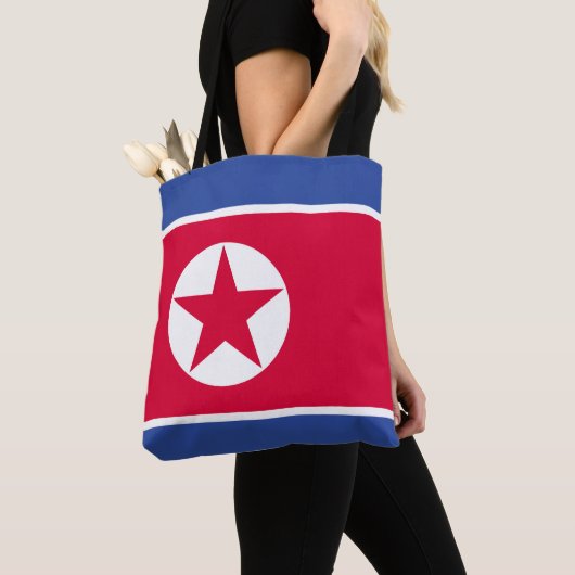 Noord-Koreaanse vlag Tote Bag (Dichtbij)