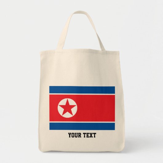 Noord-Koreaanse vlag Tote Bag (Voorkant)