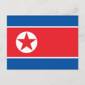 Noord-Koreaanse vlag, Vlag van Noord-Korea Briefkaart (Voorkant)