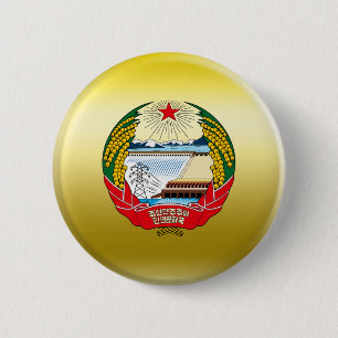 Noord-Koreaanse wapenstilstand Ronde Button 5,7 Cm