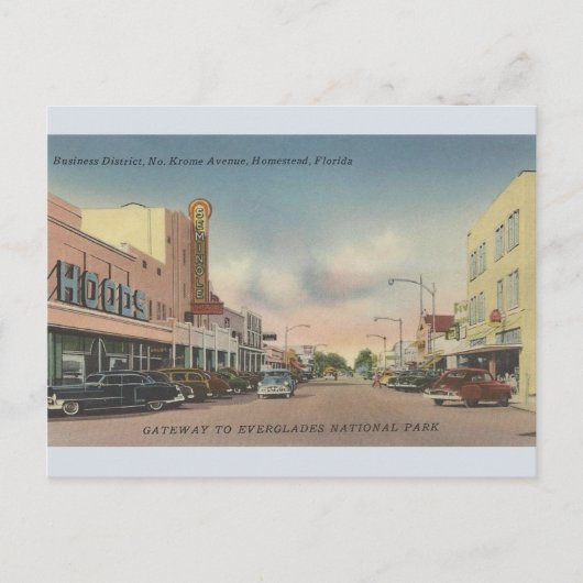  Noord-Krome Avenue Homestead FL Briefkaart (Voorkant)