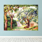 Noord - Kurkbomen bij Cintra nabij Lissabon Canvas Afdruk (Insitu (Houten vloer))