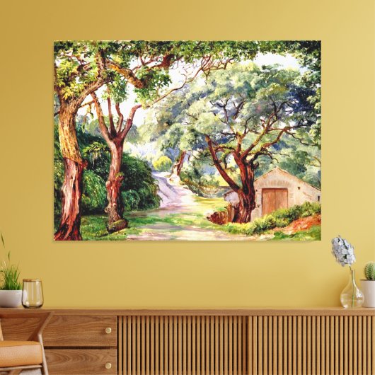 Noord - Kurkbomen bij Cintra nabij Lissabon Canvas Afdruk (Insitu (Woonkamer))