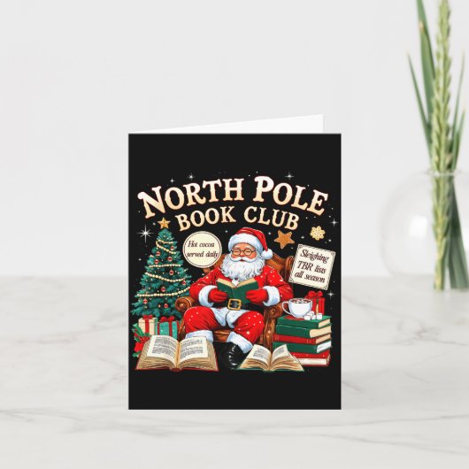 Noord Le Boekclub Knus Kerst Lees Cadeau  Kaart (Voorkant)