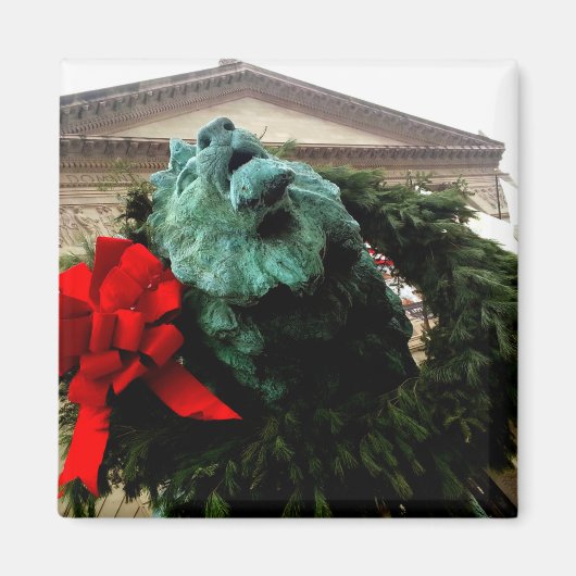 Noord-Leeuw bij het Art Institute of Chicago Magneet (Voorkant)