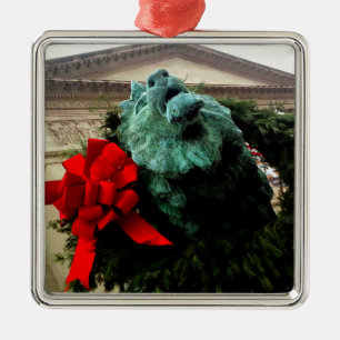 Noord-Leeuw bij het Art Institute of Chicago Metalen Ornament