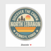 Noord-Libanon, Pennsylvania Sticker (Vel)