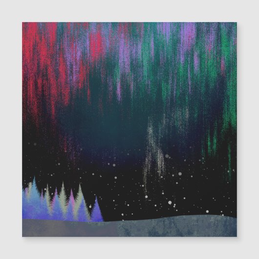 Noord-licht hedendaags landschap (Voorkant)