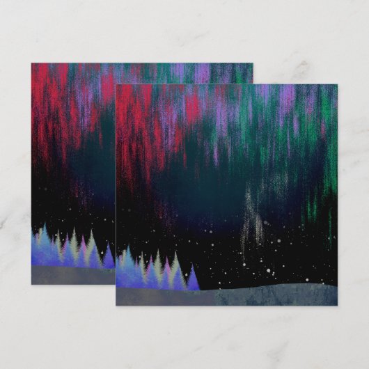 Noord-licht hedendaags landschap (Voorkant / Achterkant)