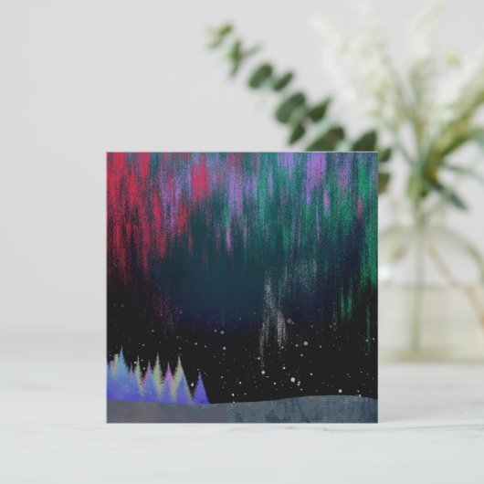 Noord-licht hedendaags landschap (Staand voorkant)