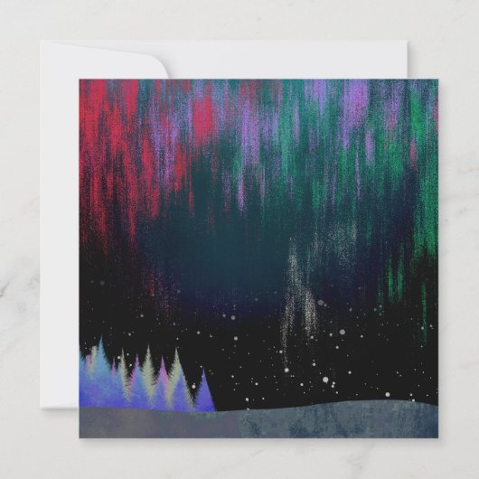 Noord-licht hedendaags landschap (Achterkant)