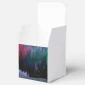 Noord-licht hedendaags landschap bedankdoosjes (Geopend)