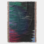 Noord-licht hedendaags landschap deken (Voorkant Verticaal)