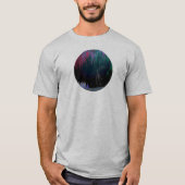 Noord-licht hedendaags landschap t-shirt (Voorkant)