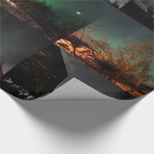 Noord-licht-omslagpapier Cadeaupapier (Hoek)