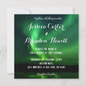 Noord Light Aurora Borealis Weddenschap Kaart (Voorkant)