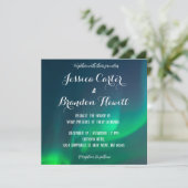 Noord Light Aurora Borealis Weddenschap Kaart (Staand voorkant)