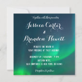 Noord Light Aurora Borealis Weddenschap Kaart (Voorkant)