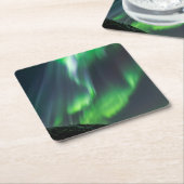 Noord-Lights Glowing | North Iceland Kartonnen Onderzetters (Schuin)