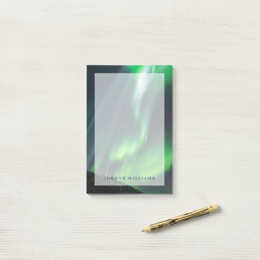Noord-Lights Glowing | North Iceland Post-it® Notes (Op bureau)