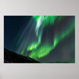 Noord-Lights Glowing North Iceland Poster