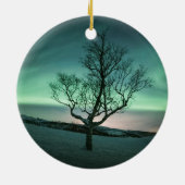 Noord-Lights Tree Keramisch Ornament (Achterkant)